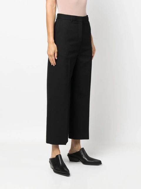 Acne Studios cropped straight-leg trousers - Black