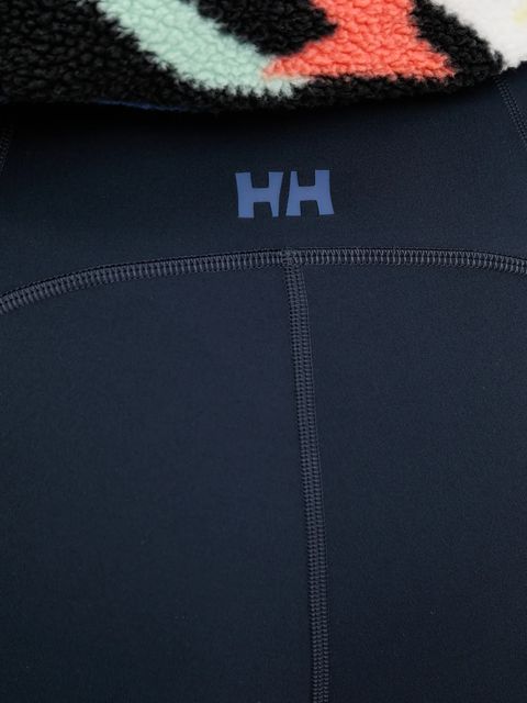 Helly Hansen szorty HP damskie kolor granatowy gładkie high waist 34316