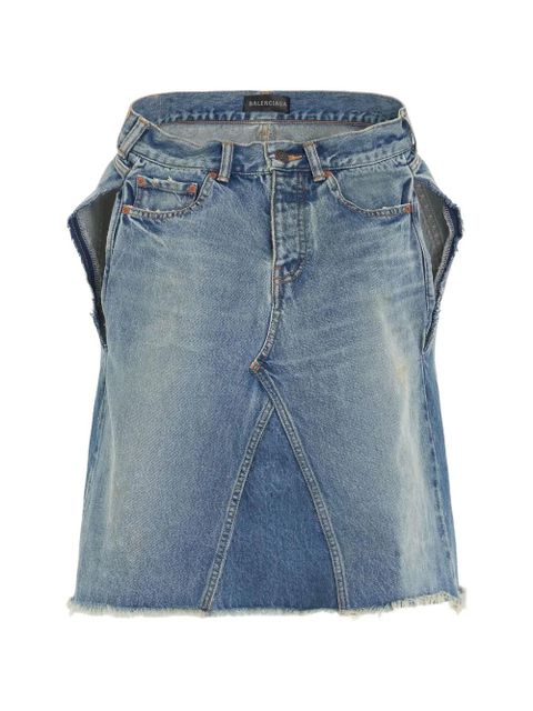 Balenciaga sleeveless denim asymmetrical top - Blue - zdjęcie produktu nr 1