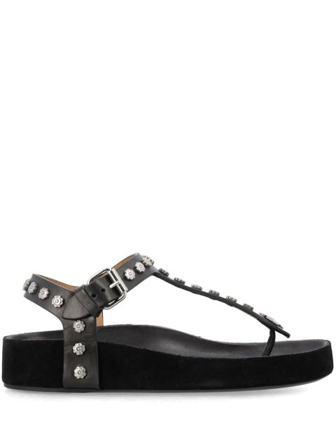 ISABEL MARANT Enore studded leather sandals - Black - zdjęcie produktu nr 1