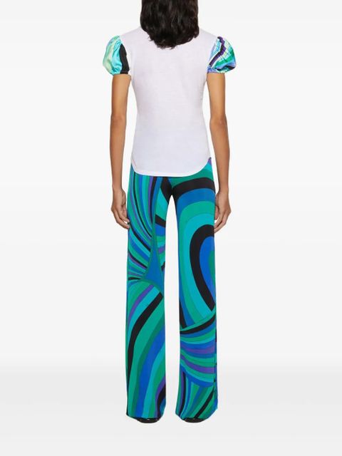 PUCCI Iride-print trousers - Green