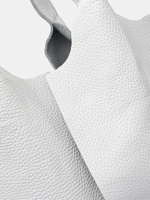 Answear.LAB torebka skórzana kolor biały