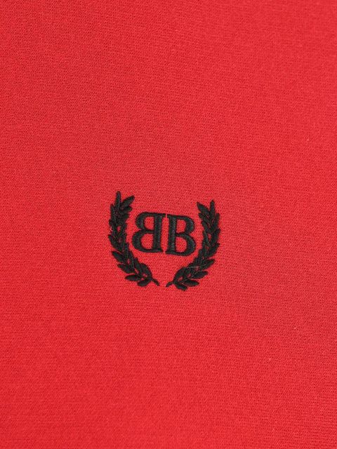 Balenciaga logo-embroidery zip-fastening sweatshirt - Red