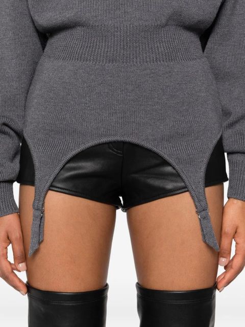 Jean Paul Gaultier mock-neck long-sleeve pullover - Grey