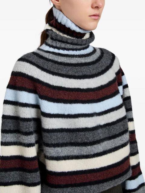 Proenza Schouler Danea striped roll-neck sweater - Neutrals