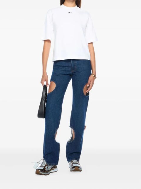 Off-White cut-out detail jeans - Blue - zdjęcie produktu nr 2