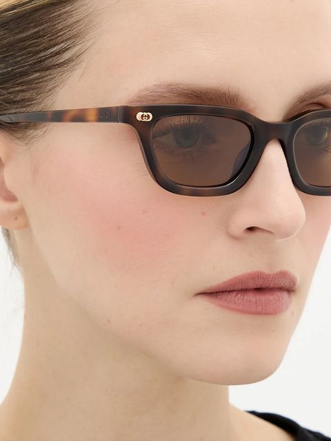 Gucci okulary przeciwsłoneczne damskie kolor brązowy GG1944S