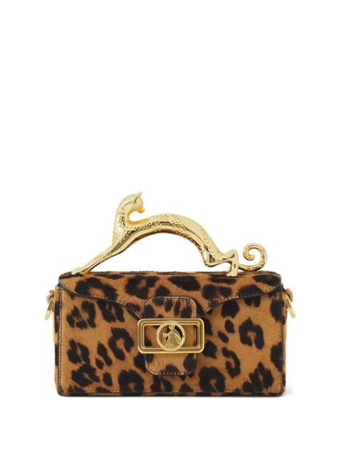 Lanvin Pencil Cat leopard-pattern tote bag - Brown - zdjęcie produktu nr 1