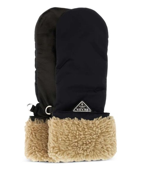 Prada logo mittens - Black - zdjęcie produktu nr 1