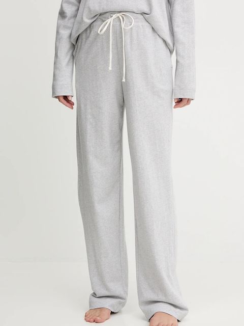 Lauren Ralph Lauren piżama bawełniana damska kolor szary bawełniana ILN72453