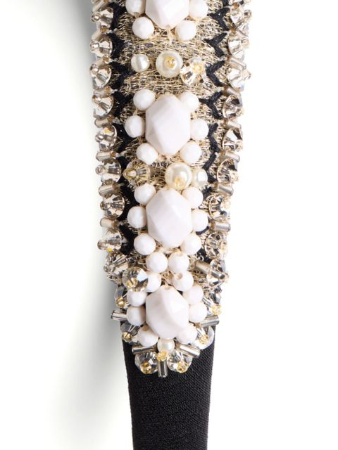 Valentino Garavani embroidered headband - Black