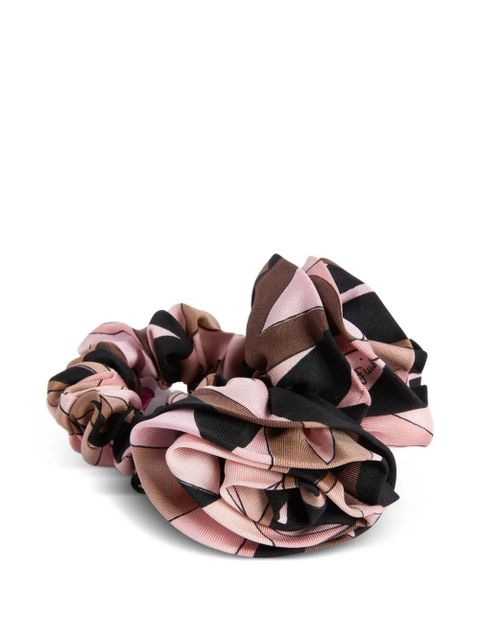 PUCCI silk hair tie with rose detail - Pink