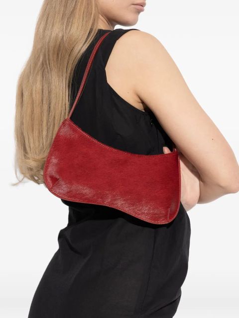 Jacquemus Le Bisou adjustable strap leather shoulder bag - Red - zdjęcie produktu nr 2