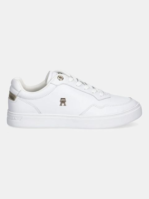 Tommy Hilfiger sneakersy skórzane ESSENTIAL ELEVATED COURT SNEAKER damskie kolor biały FW0FW08758 - zdjęcie produktu nr 2