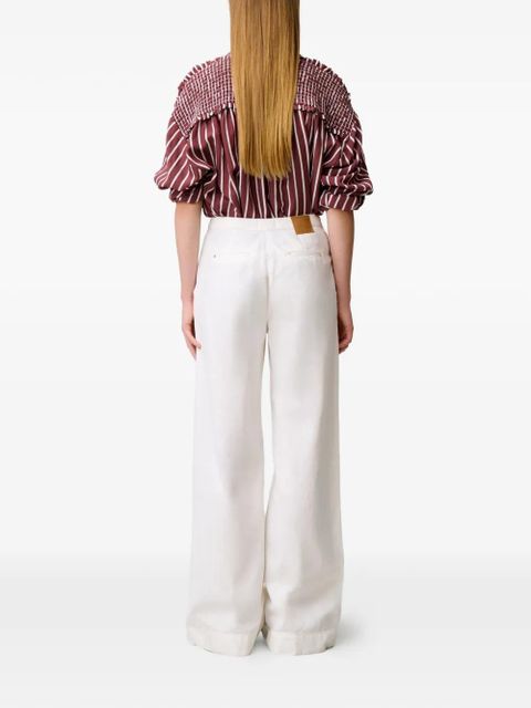 Claudie Pierlot buttoned straight-leg jeans - White