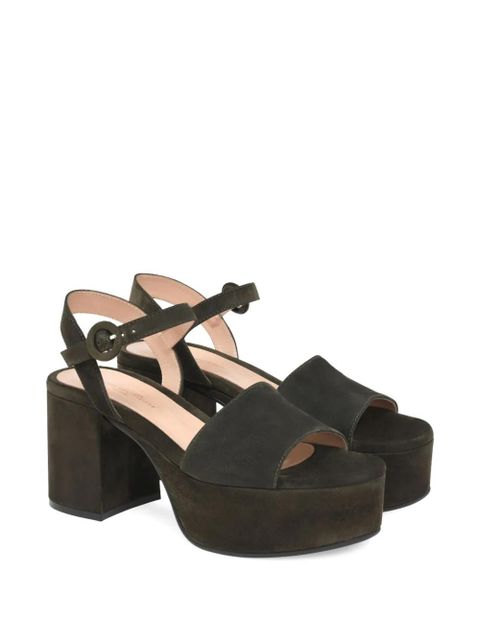 Gianvito Rossi 35mm leather sandals - Green - zdjęcie produktu nr 2