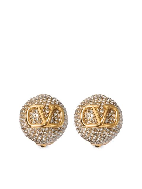 Valentino Garavani 18kt gold Vlogo Signature clip-on earrings
