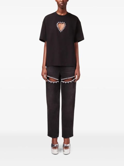 AREA crystal-embellished T-shirt - Black - zdjęcie produktu nr 2