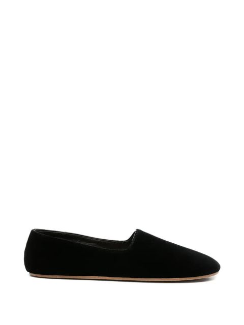 The Row Ponti velvet slippers - Black - zdjęcie produktu nr 1
