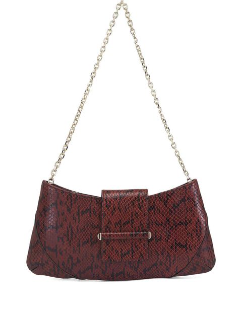 Jimmy Choo snake-print leather shoulder bag - Brown - zdjęcie produktu nr 1