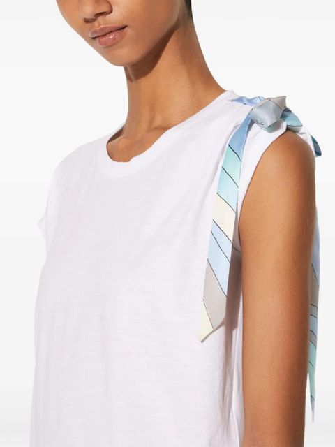 PUCCI bow-detail cotton T-shirt - White - zdjęcie produktu nr 2