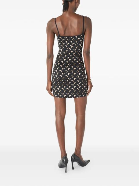 Marine Serre moon-print minidress - Black