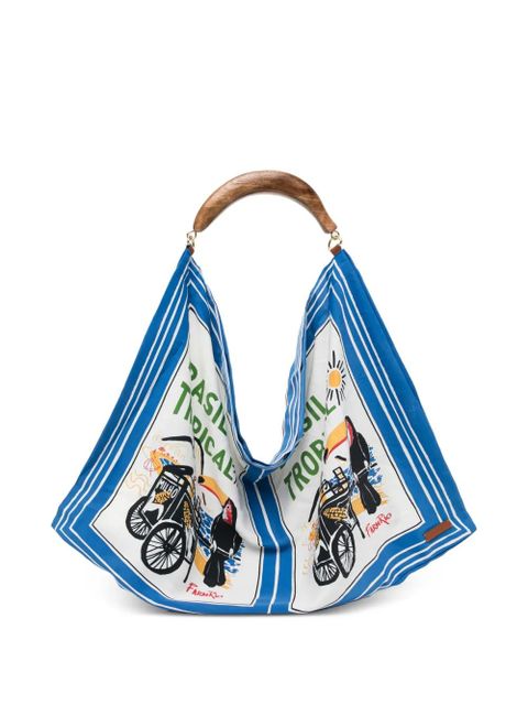 FARM Rio graphic-print tote bag - White - zdjęcie produktu nr 1