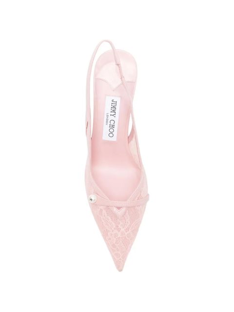 Jimmy Choo Amita point-toe slingback pumps - Pink