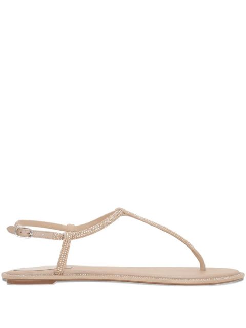 René Caovilla Diana rhinestone-embellished ankle-strap sandals - Neutrals - zdjęcie produktu nr 1