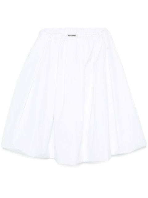 Miu Miu poplin midi skirt - White - zdjęcie produktu nr 1