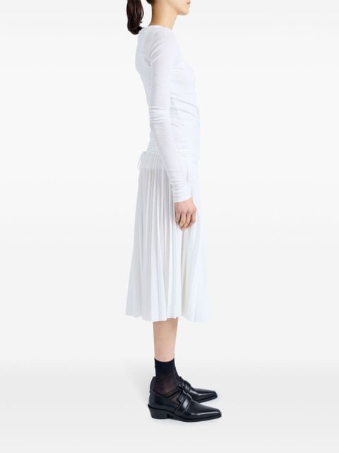 Proenza Schouler Roger draped T-shirt - White - zdjęcie produktu nr 2
