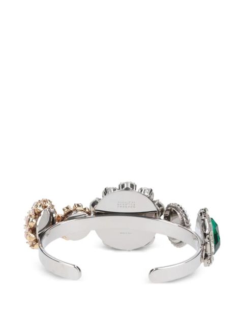 MM6 Maison Margiela crystal-embellishment bracelet - Silver - zdjęcie produktu nr 2
