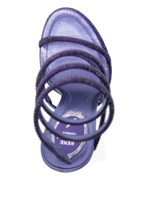 René Caovilla 80mm Cleo sandals - Purple