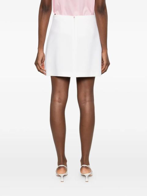 Versace embellishment A-line skirt - White