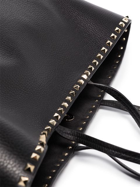 Valentino Garavani Rockstud leather tote bag - Black