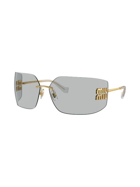 Miu Miu Eyewear Runway frameless sunglasses - Gold - zdjęcie produktu nr 2