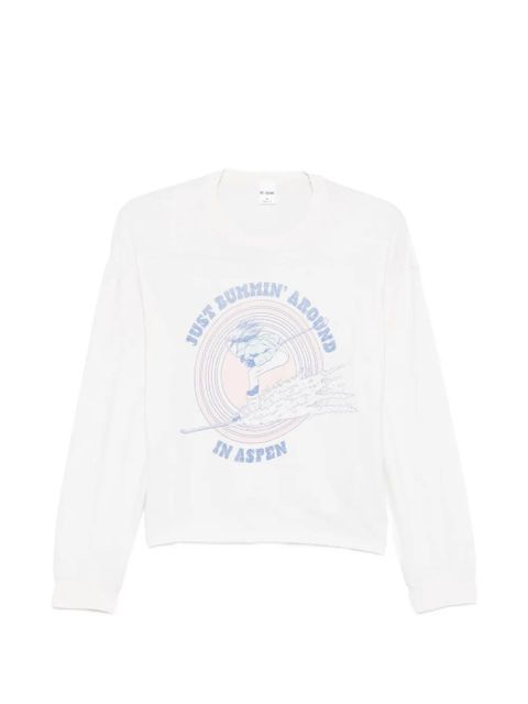 RE/DONE Boxy Boyfriend long-sleeve T-shirt - White - zdjęcie produktu nr 1