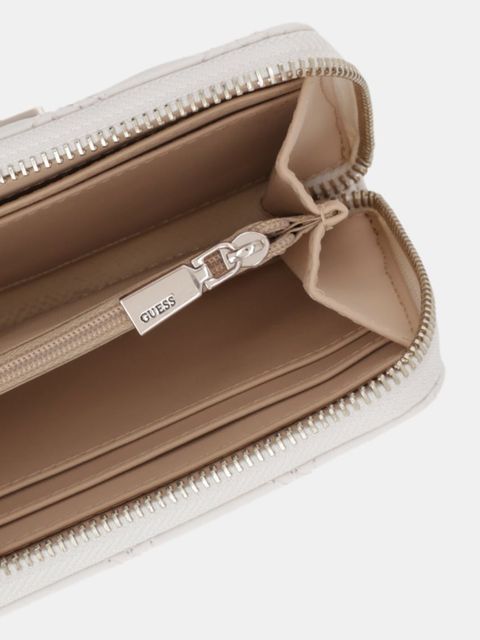 Guess portfel GIULLY damski kolor biały SWQG96 73140