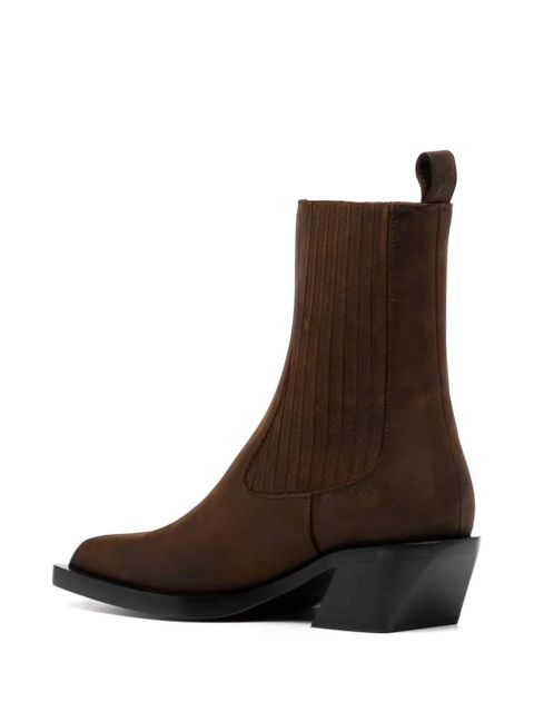 Amina Muaddi Chiara Chelsea boots - Brown