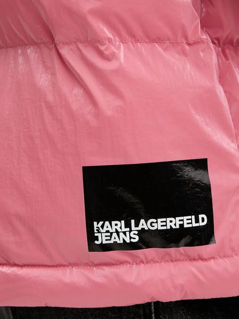 Karl Lagerfeld Jeans kurtka kolor różowy zimowa A4W15020