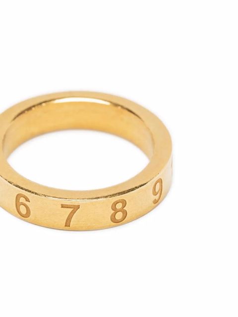 Maison Margiela numbers-motif band ring - Gold