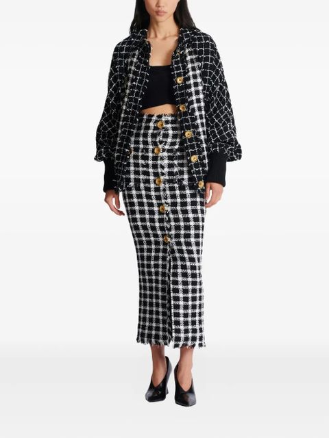 Balmain tweed button bomber jacket - Black - zdjęcie produktu nr 2