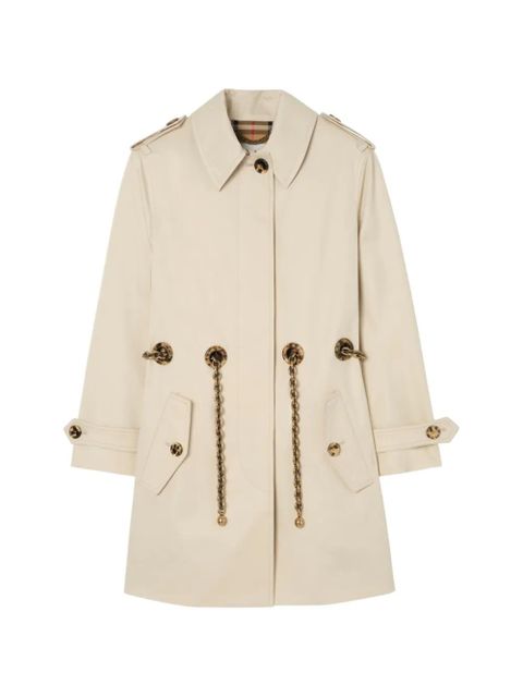 Burberry short gabardine Stonehaven car coat - Neutrals - zdjęcie produktu nr 1