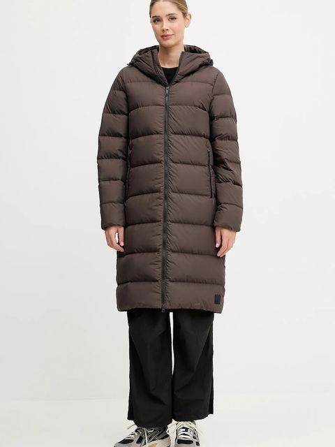 Jack Wolfskin kurtka puchowa Frozen Palace damska kolor brązowy 1204133 - zdjęcie produktu nr 1