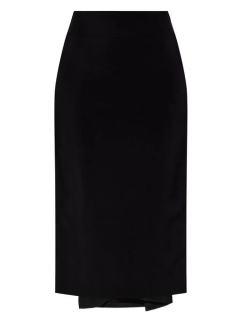 Jacquemus draped midi skirt - Black - zdjęcie produktu nr 1