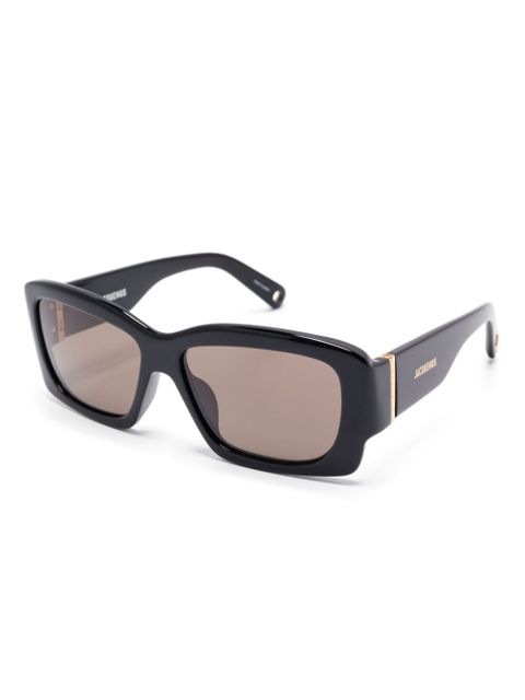 Jacquemus rectangular-frame sunglasses - Black