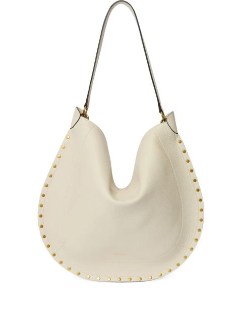 ISABEL MARANT Oskan studded shoulder bag - Neutrals - zdjęcie produktu nr 1