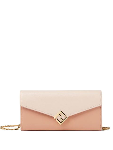 FENDI FF Diamonds chain wallet - Neutrals - zdjęcie produktu nr 1