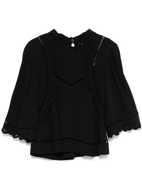 ISABEL MARANT Frany blouse - Black - zdjęcie produktu nr 1