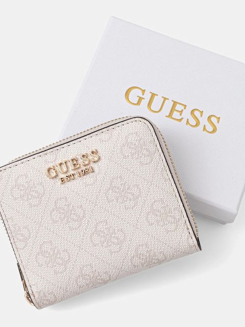 Guess portfel KATYA damski kolor biały SWSG96 52137